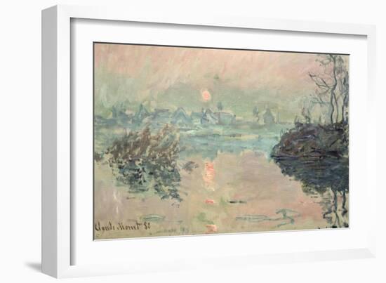 Sunset, 1880-Claude Monet-Framed Giclee Print