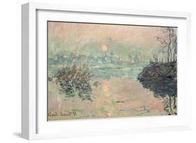 Sunset, 1880-Claude Monet-Framed Giclee Print