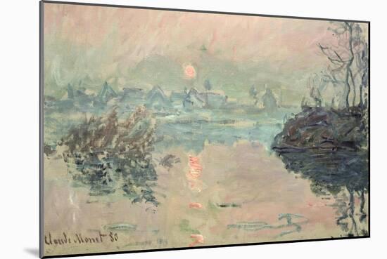 Sunset, 1880-Claude Monet-Mounted Giclee Print