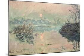 Sunset, 1880-Claude Monet-Mounted Giclee Print