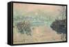 Sunset, 1880-Claude Monet-Framed Stretched Canvas