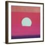 Sunset, 1972 (fuchsia)-Andy Warhol-Framed Art Print