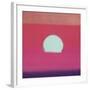 Sunset, 1972 (fuchsia)-Andy Warhol-Framed Art Print