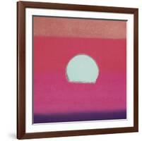 Sunset, 1972 (fuchsia)-Andy Warhol-Framed Art Print