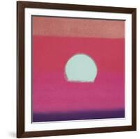 Sunset, 1972 (fuchsia)-Andy Warhol-Framed Art Print