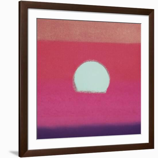 Sunset, 1972 (fuchsia)-Andy Warhol-Framed Art Print