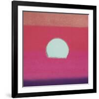 Sunset, 1972 (fuchsia)-Andy Warhol-Framed Art Print