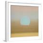 Sunset, 1972 (gold, blue)-Andy Warhol-Framed Art Print