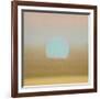 Sunset, 1972 (gold, blue)-Andy Warhol-Framed Art Print