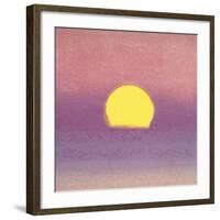 Sunset, 1972 (lavender)-Andy Warhol-Framed Art Print