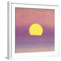 Sunset, 1972 (lavender)-Andy Warhol-Framed Art Print