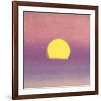 Sunset, 1972 (lavender)-Andy Warhol-Framed Art Print