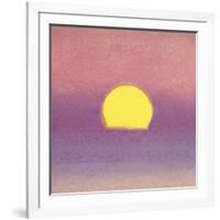 Sunset, 1972 (lavender)-Andy Warhol-Framed Art Print