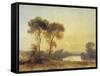 Sunset, 19th Century-Richard Parkes Bonington-Framed Stretched Canvas