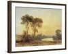 Sunset, 19th Century-Richard Parkes Bonington-Framed Giclee Print