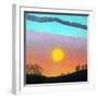 Sunset, 2003-Ann Brain-Framed Giclee Print