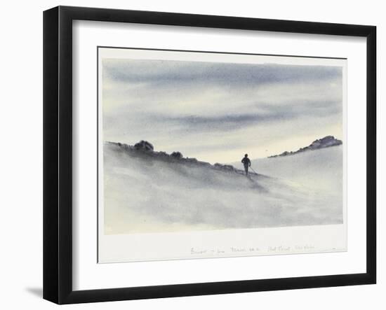 Sunset, 7Pm, March 30.11, Hut Point, Ski Slope, 1911-Edward Adrian Wilson-Framed Giclee Print