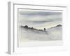 Sunset, 7Pm, March 30.11, Hut Point, Ski Slope, 1911-Edward Adrian Wilson-Framed Giclee Print