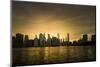 Sunset Above Manhattan, New York, Usa-Benjamin Engler-Mounted Photographic Print