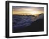 Sunset Above the Clouds, Kilimanjaro-Michael Brown-Framed Premium Photographic Print