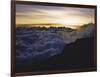 Sunset Above the Clouds, Kilimanjaro-Michael Brown-Framed Premium Photographic Print