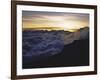 Sunset Above the Clouds, Kilimanjaro-Michael Brown-Framed Photographic Print