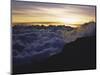 Sunset Above the Clouds, Kilimanjaro-Michael Brown-Mounted Photographic Print