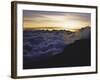Sunset Above the Clouds, Kilimanjaro-Michael Brown-Framed Photographic Print