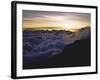 Sunset Above the Clouds, Kilimanjaro-Michael Brown-Framed Photographic Print