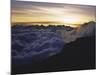Sunset Above the Clouds, Kilimanjaro-Michael Brown-Mounted Photographic Print