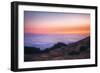 Sunset Above the Fog Line, Mount Tampalais-Vincent James-Framed Photographic Print