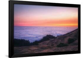 Sunset Above the Fog Line, Mount Tampalais-Vincent James-Framed Photographic Print