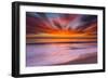 Sunset Abstract from Tamarack Beach in Carlsbad, Ca-Andrew Shoemaker-Framed Photographic Print