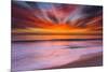 Sunset Abstract from Tamarack Beach in Carlsbad, Ca-Andrew Shoemaker-Mounted Photographic Print