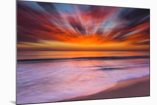 Sunset Abstract from Tamarack Beach in Carlsbad, Ca-Andrew Shoemaker-Mounted Photographic Print