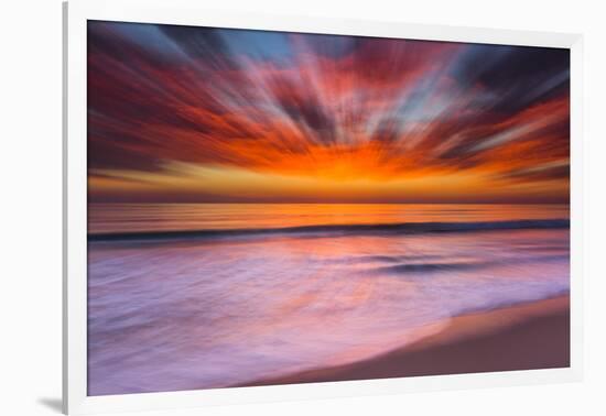 Sunset Abstract from Tamarack Beach in Carlsbad, Ca-Andrew Shoemaker-Framed Photographic Print