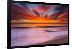 Sunset Abstract from Tamarack Beach in Carlsbad, Ca-Andrew Shoemaker-Framed Photographic Print