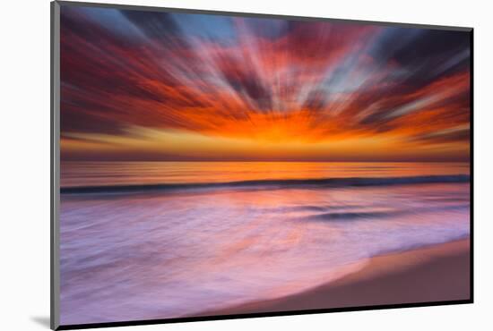 Sunset Abstract from Tamarack Beach in Carlsbad, Ca-Andrew Shoemaker-Mounted Photographic Print