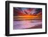 Sunset Abstract from Tamarack Beach in Carlsbad, Ca-Andrew Shoemaker-Framed Premium Photographic Print