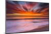 Sunset Abstract from Tamarack Beach in Carlsbad, Ca-Andrew Shoemaker-Mounted Premium Photographic Print