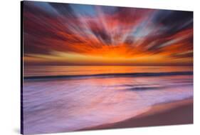 Sunset Abstract from Tamarack Beach in Carlsbad, Ca-Andrew Shoemaker-Stretched Canvas