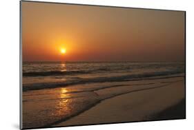 Sunset across Quiet Surf, Crescent Beach, Sarasota, Florida, USA-Bernard Friel-Mounted Photographic Print