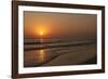 Sunset across Quiet Surf, Crescent Beach, Sarasota, Florida, USA-Bernard Friel-Framed Photographic Print