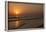 Sunset across Quiet Surf, Crescent Beach, Sarasota, Florida, USA-Bernard Friel-Framed Photographic Print