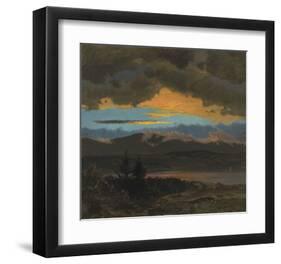 Sunset Across the Hudson Valley, New York-Frederic Edwin Church-Framed Premium Giclee Print