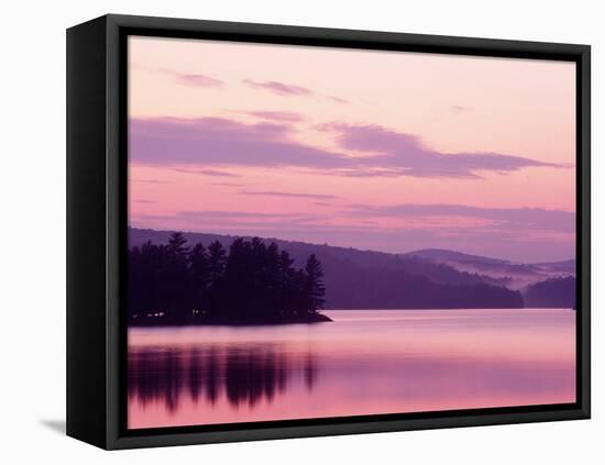 Sunset, Adirondack Lake, NY-Rudi Von Briel-Framed Stretched Canvas