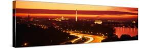 Sunset, Aerial, Washington DC, District of Columbia, USA-null-Stretched Canvas