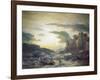 Sunset after a Storm in Portovenere in the Gulf of La Spezia, 1857-Andreas Achenbach-Framed Giclee Print