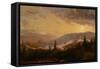 Sunset after a Storm in the Catskill Mountains, c.1860-Jasper Francis Cropsey-Framed Stretched Canvas