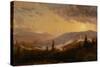 Sunset after a Storm in the Catskill Mountains, c.1860-Jasper Francis Cropsey-Stretched Canvas